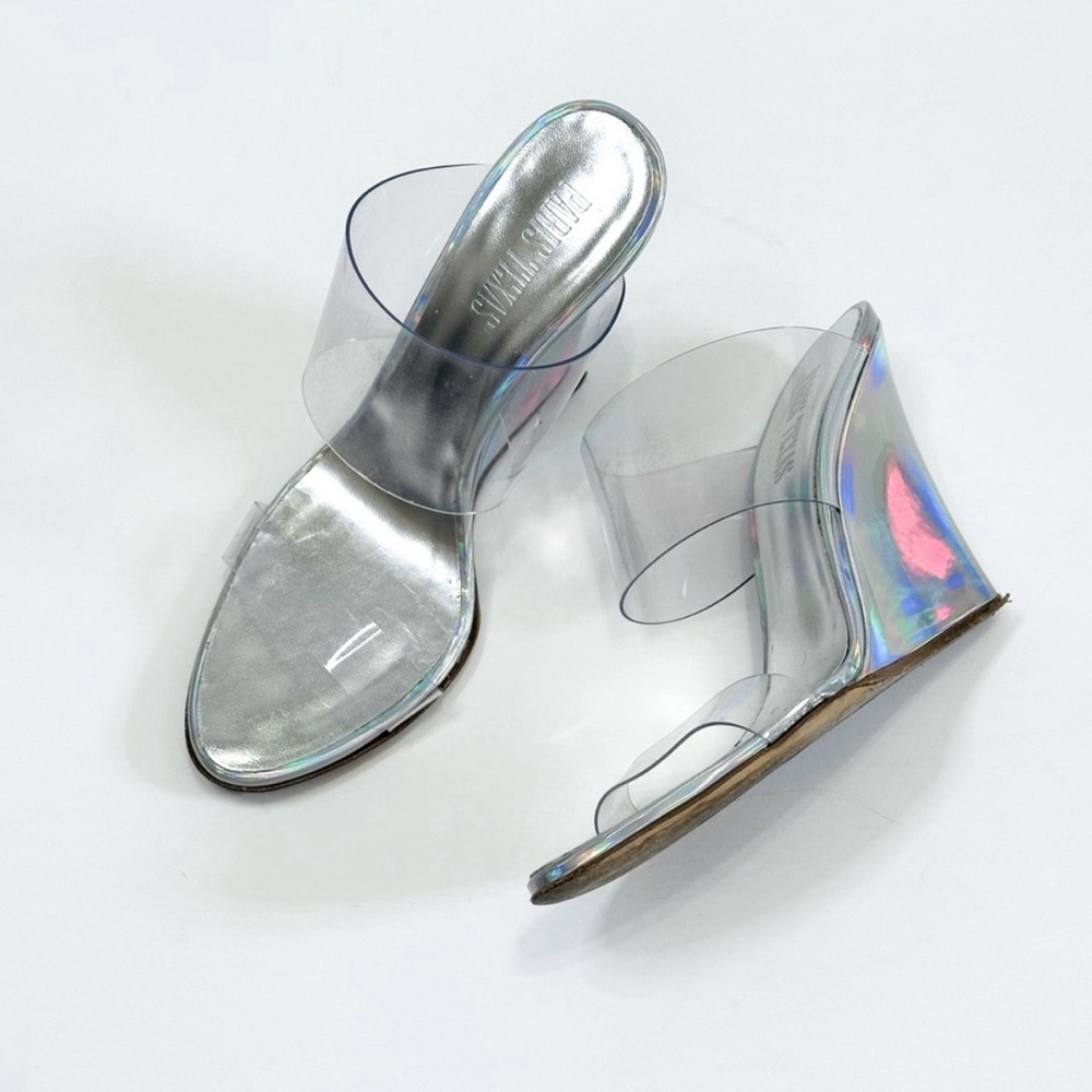 NWT Paris Texas PVC Wilma Wedges - Comes with box and shoe bag